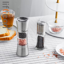 liflicon pepper grinder household manual stainless steel seasoning jar pepper powder black pepper grinding bottle