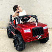 Rolls-Royce childrens electric car off-road car four-wheel remote control car Boys and Girls baby battery car can sit