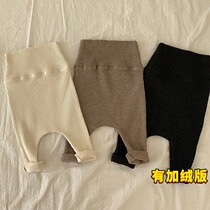 ins spring and autumn money baby large PP pants high waist and belly protection elastic pants male and female baby gush with underpants to wear outside
