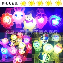Fat stall toy flash creative luminous watch Children cartoon Halloween gift gift bracelet supply