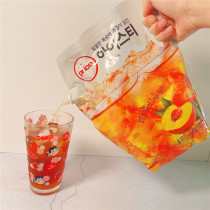Ready-to-drink peach flavor black tea beverage concentrated peach flavor 1 5L South Korea original imported Lotte Mart with ice delicious