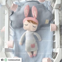 Exit Korea Rabbit girl lace rabbit fur suede toy paparazzi baby accompanied by sleeping doll to appease the plush toy