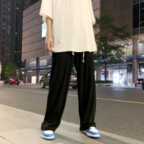 Qinggang wind summer pants boys Korean version of the trend thin casual pants straight loose wild couple wide-legged pants
