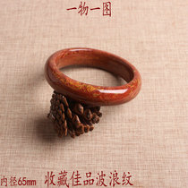 One thing a picture of Sibin Bianstone authentic Shandong natural rich red needle stone wave pattern bracelet red needle stone bracelet 46