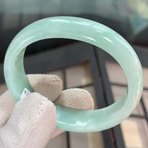 Jade Baozhai jade bracelet floating flower Myanmar mining area Old Pit Ice seed 100 yuan jade bracelet private auction does not ship Jade