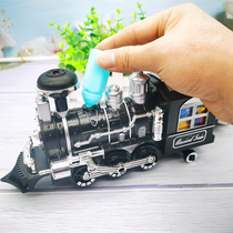 Smoke universal wheel model steam electric 1 children simulation 3 although the boy complex classical set Train toy large
