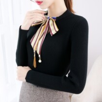 Base shirt womens autumn and winter clothes 2021 New thick sweater outside wear loose long sleeve inner knit coat tide
