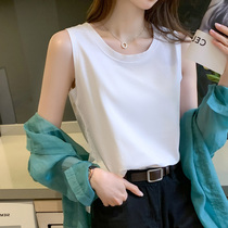 White camisole womens 2021 summer new Korean ins tide loose thin pure cotton sleeveless top