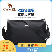 Camel Men Single Shoulder Bag Fashion Casual Minimalist Satchel Satchel Nylon Cloth Bag 2022 The new Korean version of the tide