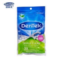 Detek American imported dental floss Rod ultra-fine flat line arched toothpicks small teeth mint taste family outfit