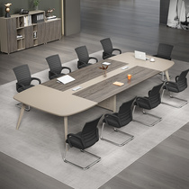 Conference table Long table Workbench desk Simple modern negotiation table and chair combination Small meeting room long table