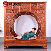 Xixuange mahogany furniture Burmese rosewood solid wood shelf bed Chinese style bedroom bed combination classical concubine bed