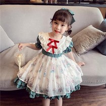 Childrens clothing 2021 new girls summer dress skirt net red yarn skirt childrens fairy dress baby foreign princess skirt