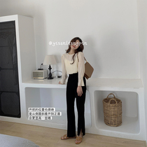 13 Good product small man show height Absolutely sub pants type open hanging trousers Open trousers 150cm show height mop pants female