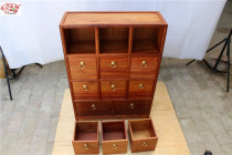 Myanmar pear teapot cabinet Small medicine box locker Storage grid Material grid