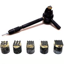 Face hemp head pneumatic hammer chisel hair head 1 tooth 20 teeth 25 teeth hemp hammer stone chisel head litchi surface hair
