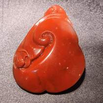 New product Guilin chicken blood Dragon Victory Red Jasper natural stone factory direct sale Dahongpao safe Ruyi pendant