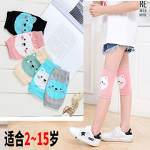 Summer thin cotton air-conditioned room warm childrens knee pads legged men and womens children riding protective socks dance protective gear