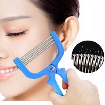 Face hair removal artifact Face pulling device Spring twisted face sticky hair lip hair Facial hair plucking face hair removal device lady