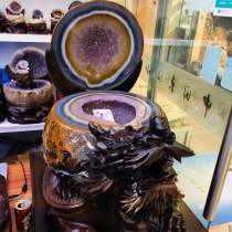 (dedicated to virtuous) Brazil Uruguay amethyst cave cornucopia purse crystal ornaments live broadcast special link