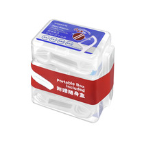Watsons slippery and deep clean double-line care dental floss stick 50*3 boxes of round wire family toothpick picking line Portable