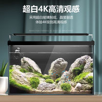 Fish tank Living room Small for small change of water Home Super white eco-cylinder aquarium Sloth Fish for a View Home