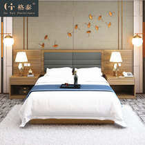 Zhanjiang Hotel Furniture Mark Room Full Of Folk Sleeping Headboard Soft Bag Custom Guest House Guesthouse with bed by single 1 2 m