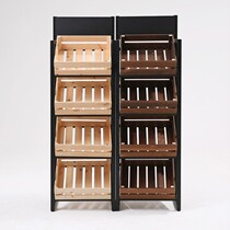 Fruit shop shelf vegetable shelf display cabinet rack red wine rack cake cabinet fresh supermarket fruit and vegetable multi-layer rack
