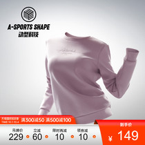 Anta dynamic technology sports sweater womens clothing 2021 new spring and autumn pullover round neck fitness running shirt