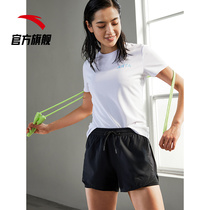 Anta moisture absorption quick-drying sports suit womens 2021 summer new short-sleeved shorts fitness running morning running professional training