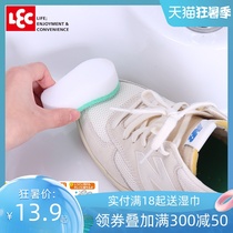 Japan LEC shock drop Jun magic sponge wipe white shoes Special shoe wipe is not easy to hurt shoes Sneaker cleaning wipe