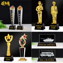 Veterans souvenirs customized to send comrades-in-arms retired veterans military units creative Bayi transfer gifts