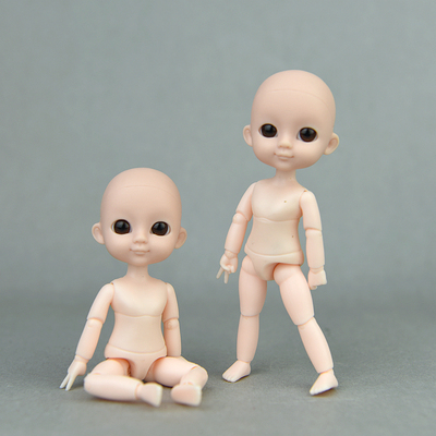 taobao agent 12cm trumpet body OB11 body 12 points bjd doll DIY makeup toys without makeup head multi -joint body