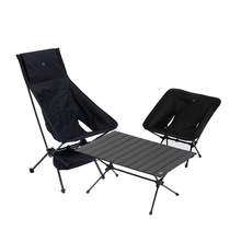 Tillak new outdoor camping chair telescopic portable folding table and chair combination super light moon chair fishing chair