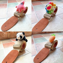 Guitar strap Folk nail punch-free anti-trip wooden electric girl accessories rope universal trend fashion piano strap