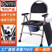Toilet toilet squatting for two nights using the activities done by the elderly fracture patients on the toilet chair.