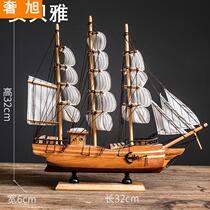 Desktop sailing model wine cabinet living room bookshelf decorations ornaments home smooth sailing porch decoration small creative