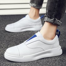   Youth all-match leather panel shoes les handsome t Japanese Korean version of the British trendy shoes Lin bend muffin mens shoes