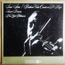 Six-eyed first page front page: Bernstein Stern Violin-Beethoven D major minor association LP
