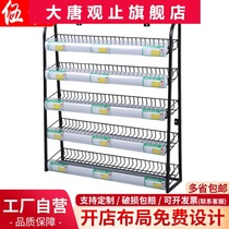 Supermarket chewing gum cabinet cashier small shelf Convenience store cashier front snack display rack can be suspended can be landed