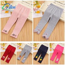 Girls summer pants slim fit 1-6-one-year-and-half small child outpants baby autumn fit 3-5 female baby fall hit bottom pants