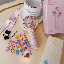 ZOYZOII handheld children small fan usb charging mini portable with silent electric fan big wind