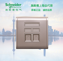 Schneider switch socket Fengshang Gold series phone computer information socket Fengshang gold phone computer
