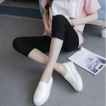 Pregnant women punched pants summer cotton pregnant women dress 2021 new Model seven pants pregnant women in the summer