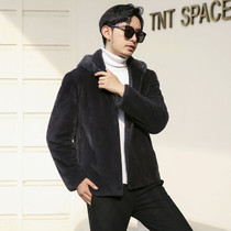 2021 new winter mink coat mens fur whole Marten real mink coat imported mink fur short hat fashion