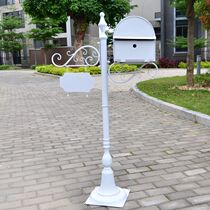 Mailbox Outdoor floor-to-ceiling express box Inbox letter box Retro vertical mailbox Courtyard decoration photography prop box