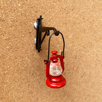 1 Retro kerosene lamp European three-dimensional decoration Cork message Map Press nail felt plate photo wall pin
