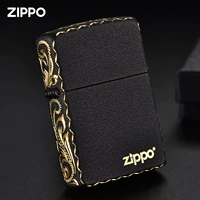 Zippo более легкая подлинная рафинированная черная краска кресте