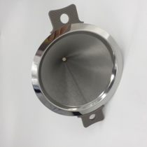 Factory direct milk tea shop insulation barrel special double-layer stainless steel tea filter mesh cup tea funnel for measuring cup