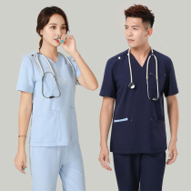 Hand washing clothing Surgical clothing Brush hand clothing Oral beauty doctor work clothes Korean version of long and short sleeves men and women elastic suit